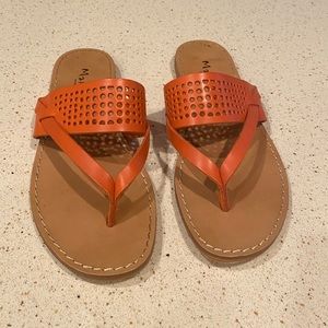 Orange Sandals. Made in Italy